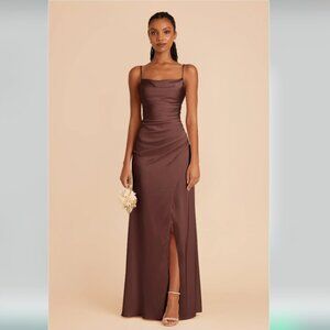 Birdy Grey - LYDIA - in Chocolate Brown Matte Satin - XS